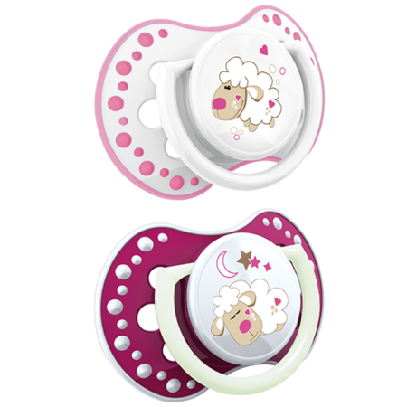 Zubaida's Lovi Silicone Dynamic Soother 6-18m 2 pcs Night&Day Girl - 22/811 - Zubaidas Official™