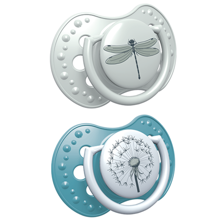 Zubaida's Lovi Silicone Dynamic Soother 6-18m 2 pcs Botanic Boy - 22/871 - Zubaidas Official™