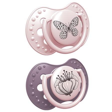 Zubaida's Lovi Silicone Dynamic Soother 6-18m 2 pcs Botanic Girl - 22/871 - Zubaidas Official™