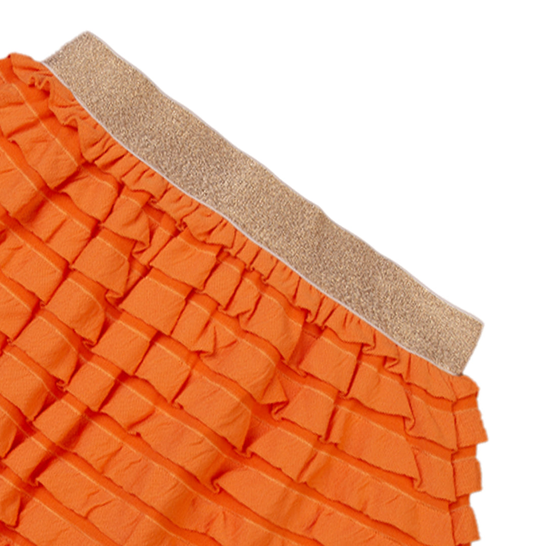 Zubaida's Orange Ruffle Skirt - Zubaidas Officialâ„¢