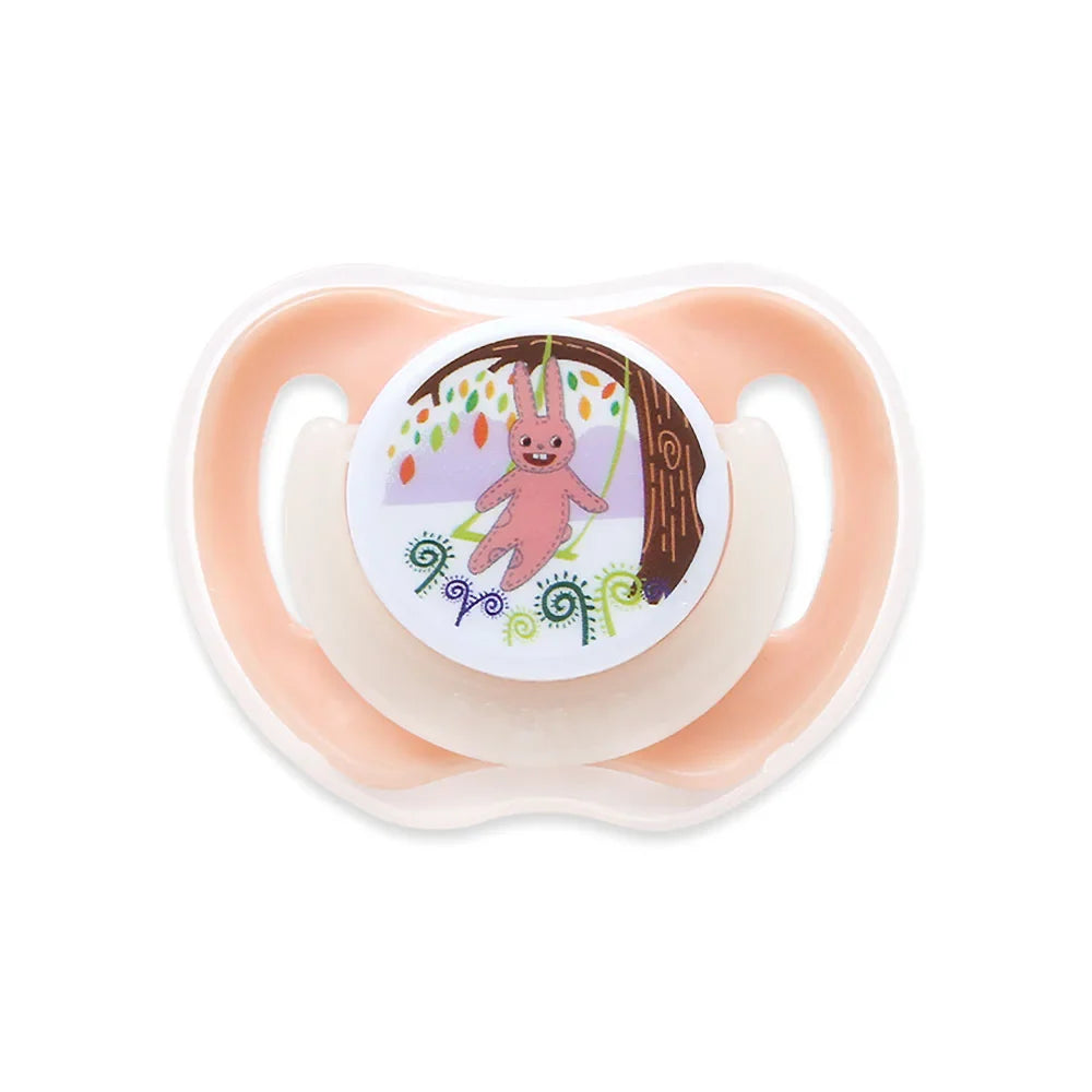 Zubaida's Farlin Newborn Glow-in-Dark Pacifier 0M+ Peach - BA-10019-M - Zubaidas Officialâ„¢