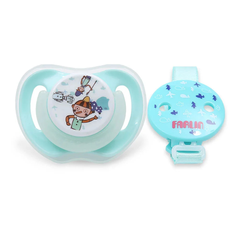 Zubaida's Farlin Glow-in-Dark Pacifier N Chain 0M+ Green - BA-20008 - Zubaidas Officialâ„¢