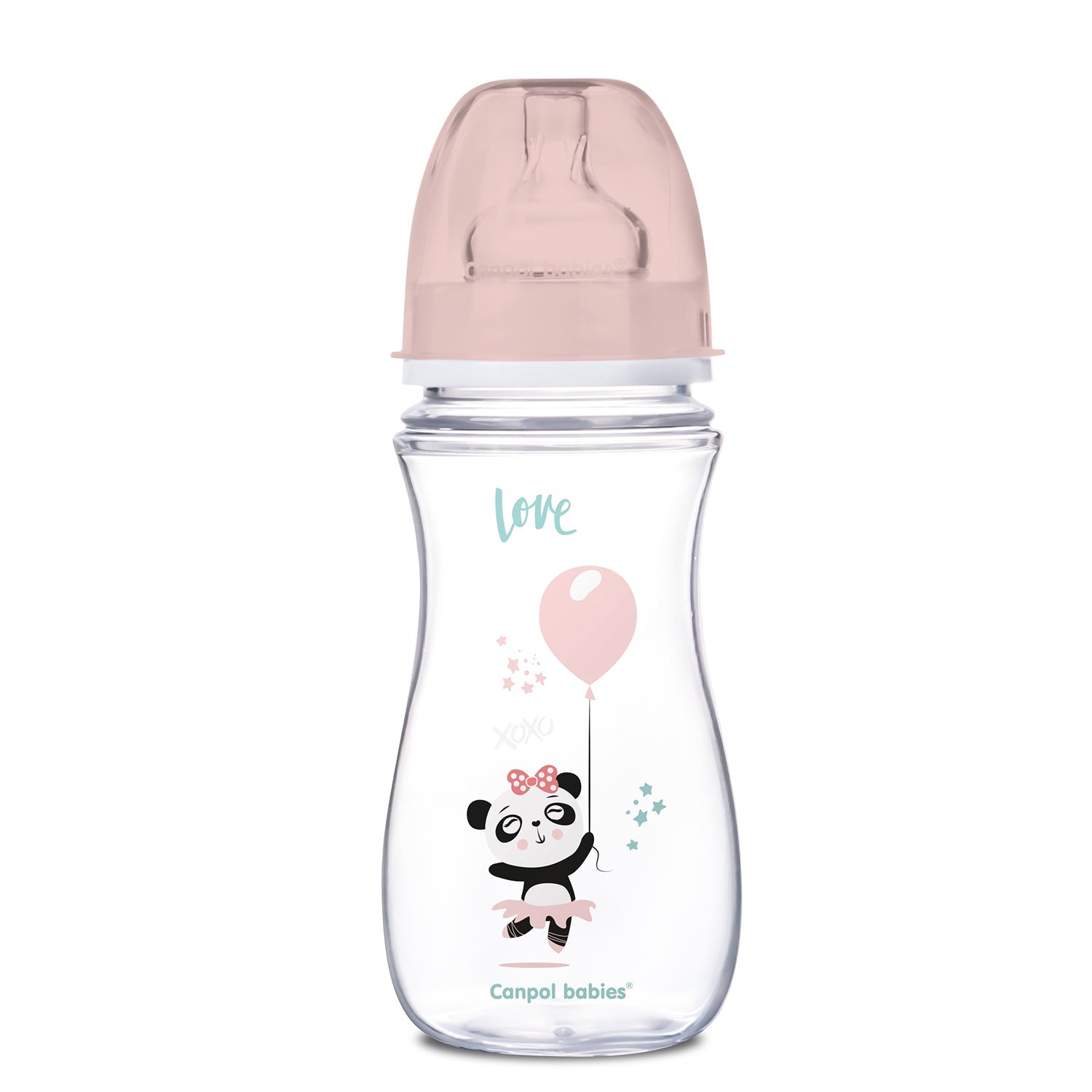 Zubaida's Canpol babies Easy start Anti-colic Wide Neck Bottle 300ml PP EXOTIC ANIMALS pink - 35/222 - Zubaidas Official™