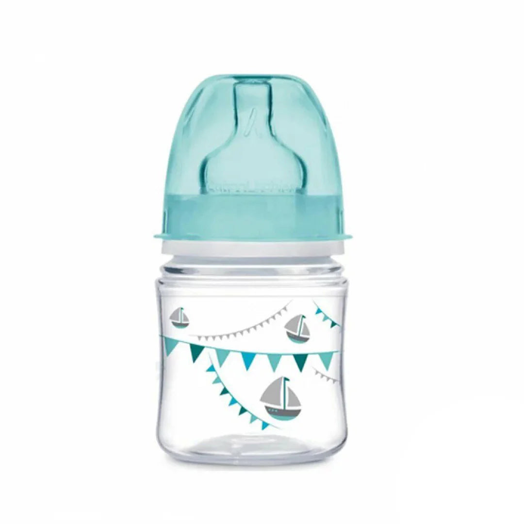 Zubaida's Canpol Babies Easy Start Anti-colic Wide Neck Bottle 120 ml PP LET'S CELEBRATE Blue - 35/228 - Zubaidas Official™
