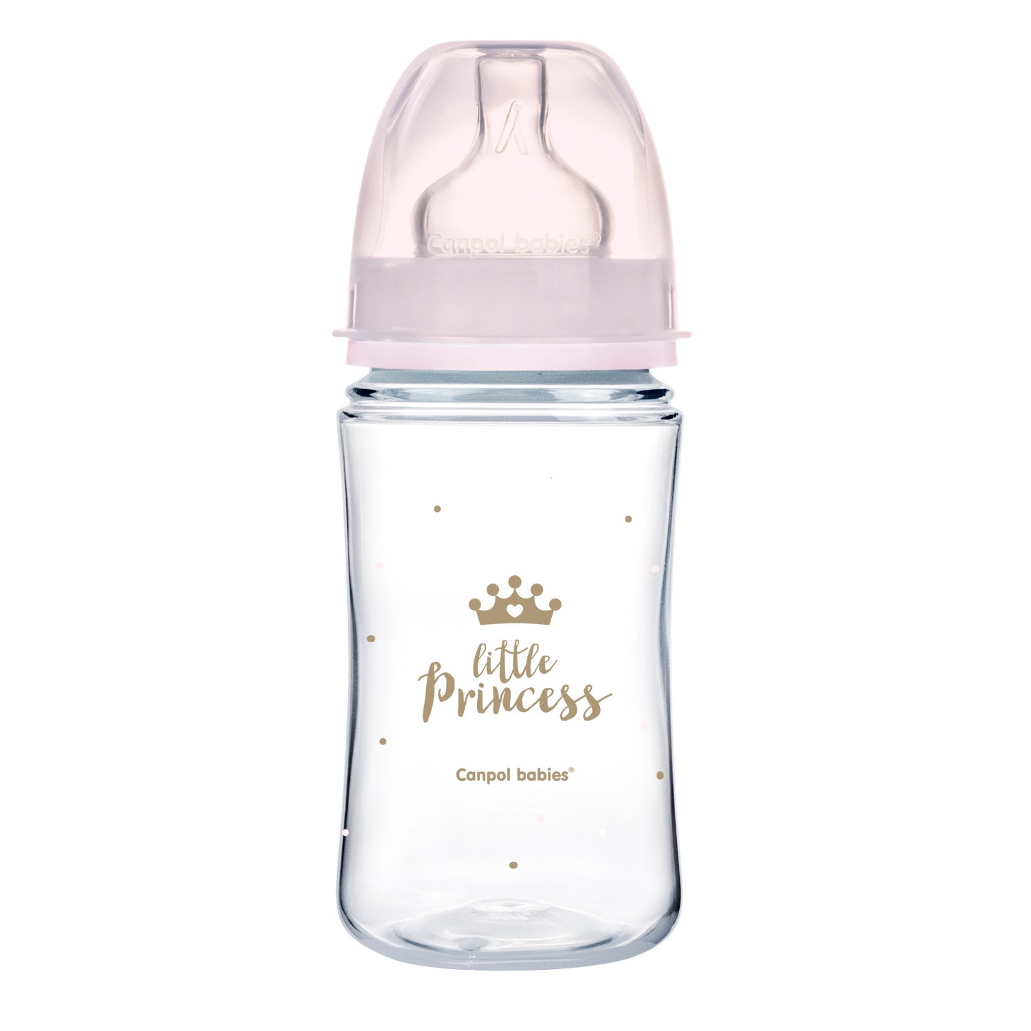 Zubaida's Canpol babies Anti-colic Wide Neck Bottle 240ml PP Easy Start ROYAL BABY pink - 35/234 - Zubaidas Official™