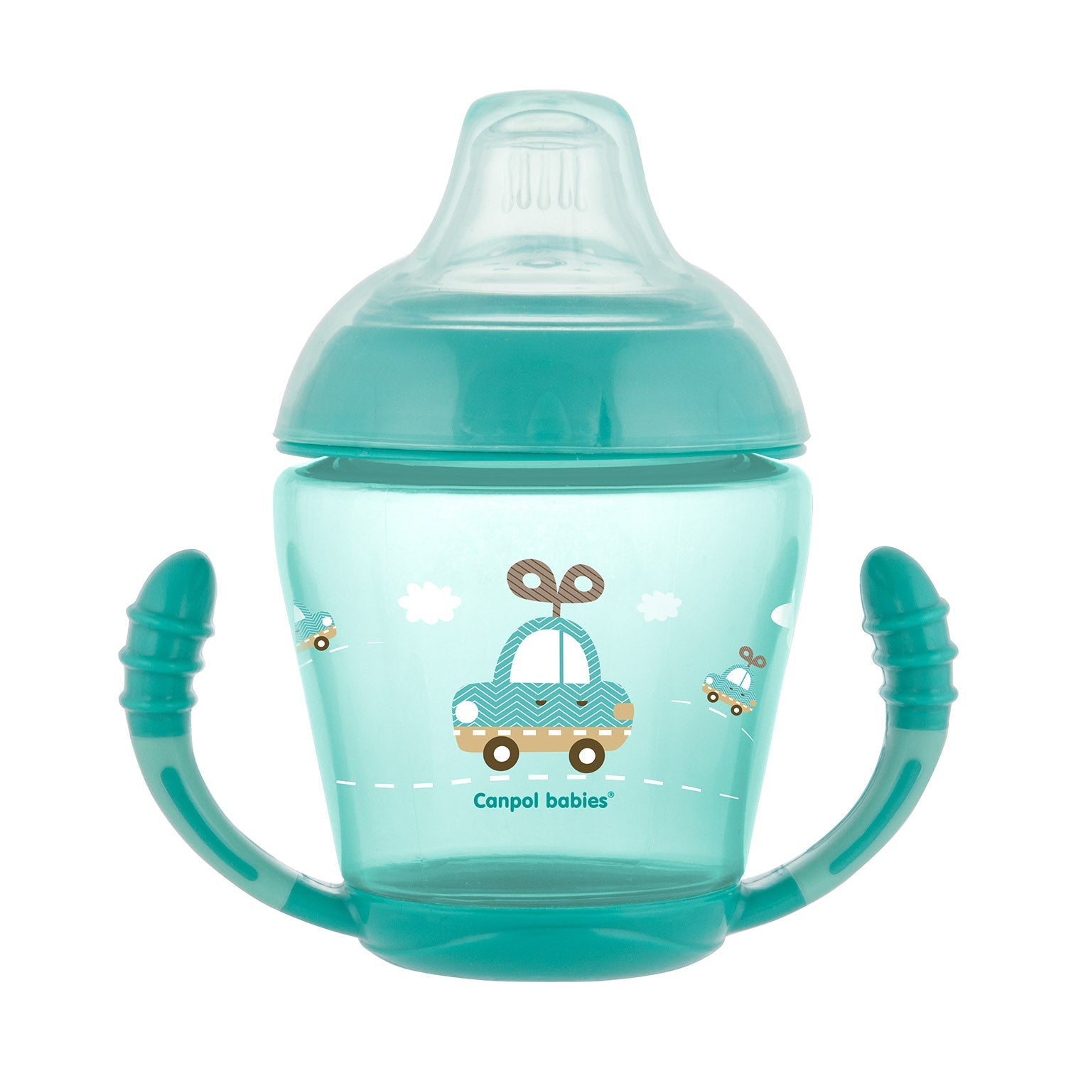 Zubaida's Canpol Babies Non-spill Cup Soft Silicon Spout 230ml TOYS Turquoise - 56/502 - Zubaidas Official™