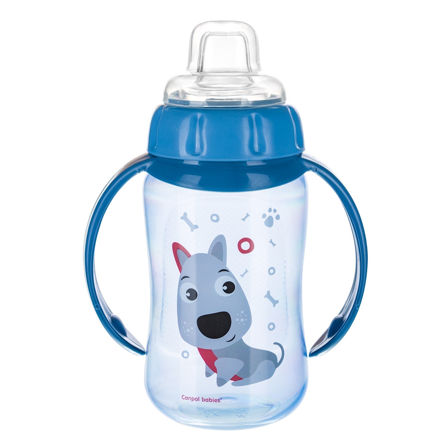 Zubaida's Canpol Babies Training Cup Silicon Spout 320ml CUTE ANIMALS Blue - 56/512 - Zubaidas Official™