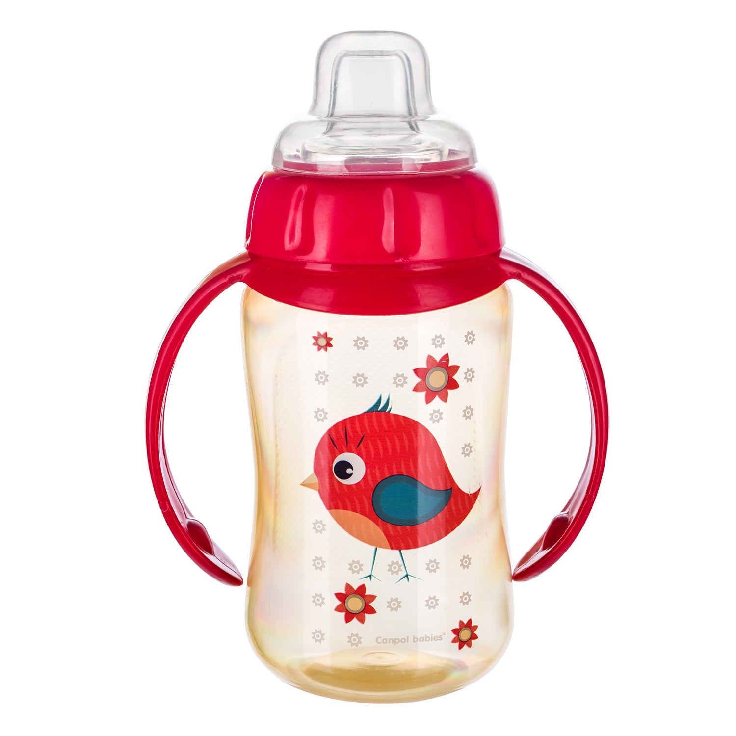 Zubaida's Canpol Babies Training Cup Silicon Spout 320ml CUTE ANIMALS Red - 56/512 - Zubaidas Official™