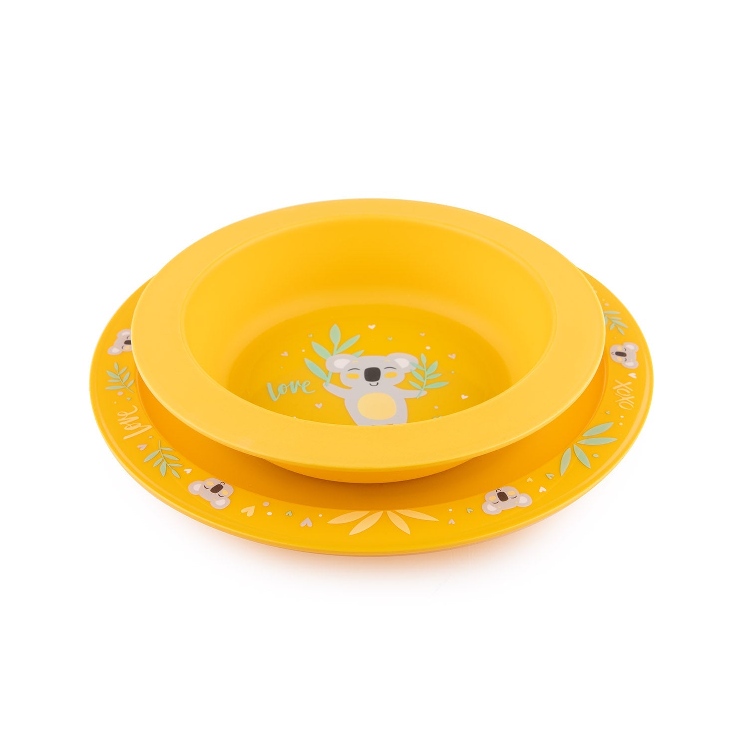 Zubaida's Canpol Babies Tableware Set of 2 Elements EXOTIC ANIMALS Yellow - 56/523 - Zubaidas Official™