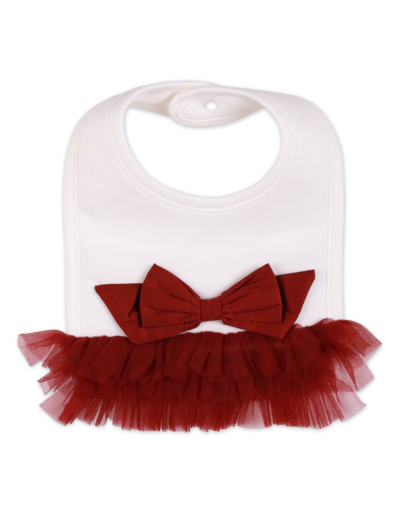 Zubaida's Formal Bib with Frills for Girls - Zubaidas Officialâ„¢