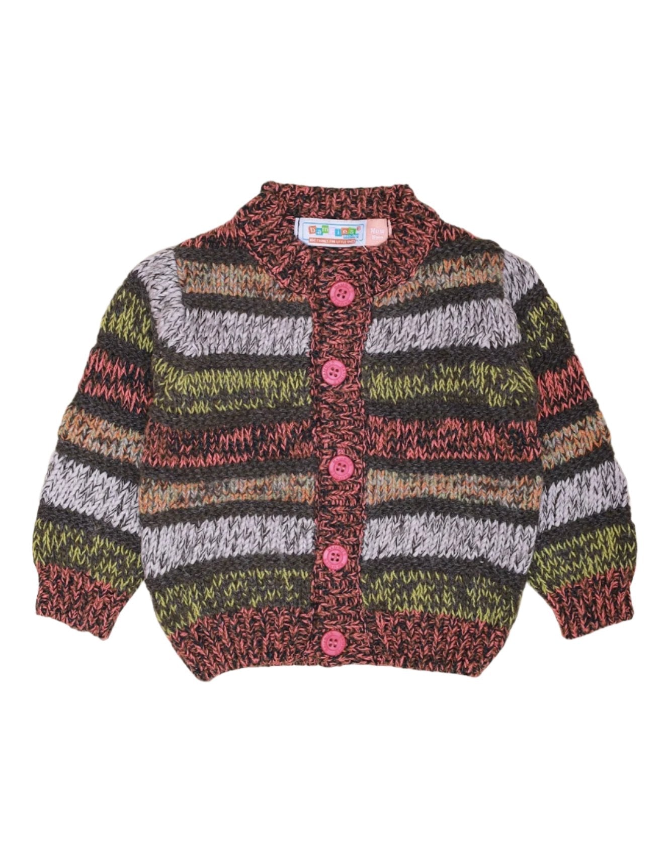 Sweater Light Gray Off White and Maroon Stripes Unisex - Zubaidas Officialâ„¢