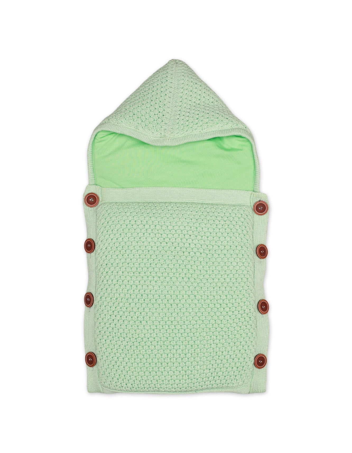 Zubaida's Carry Nest Woolen Mint Front Button - Zubaidas Official™