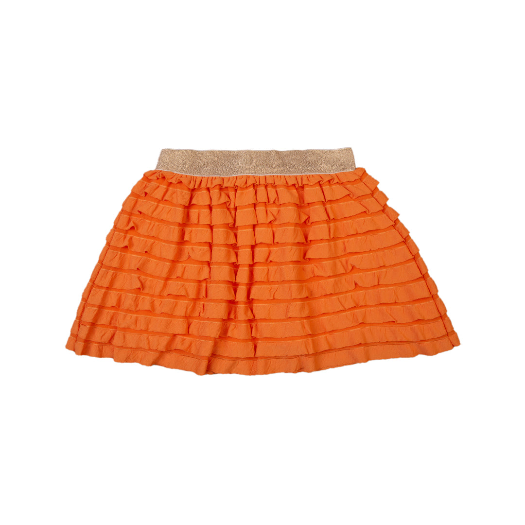 Zubaida's Orange Ruffle Skirt - Zubaidas Officialâ„¢