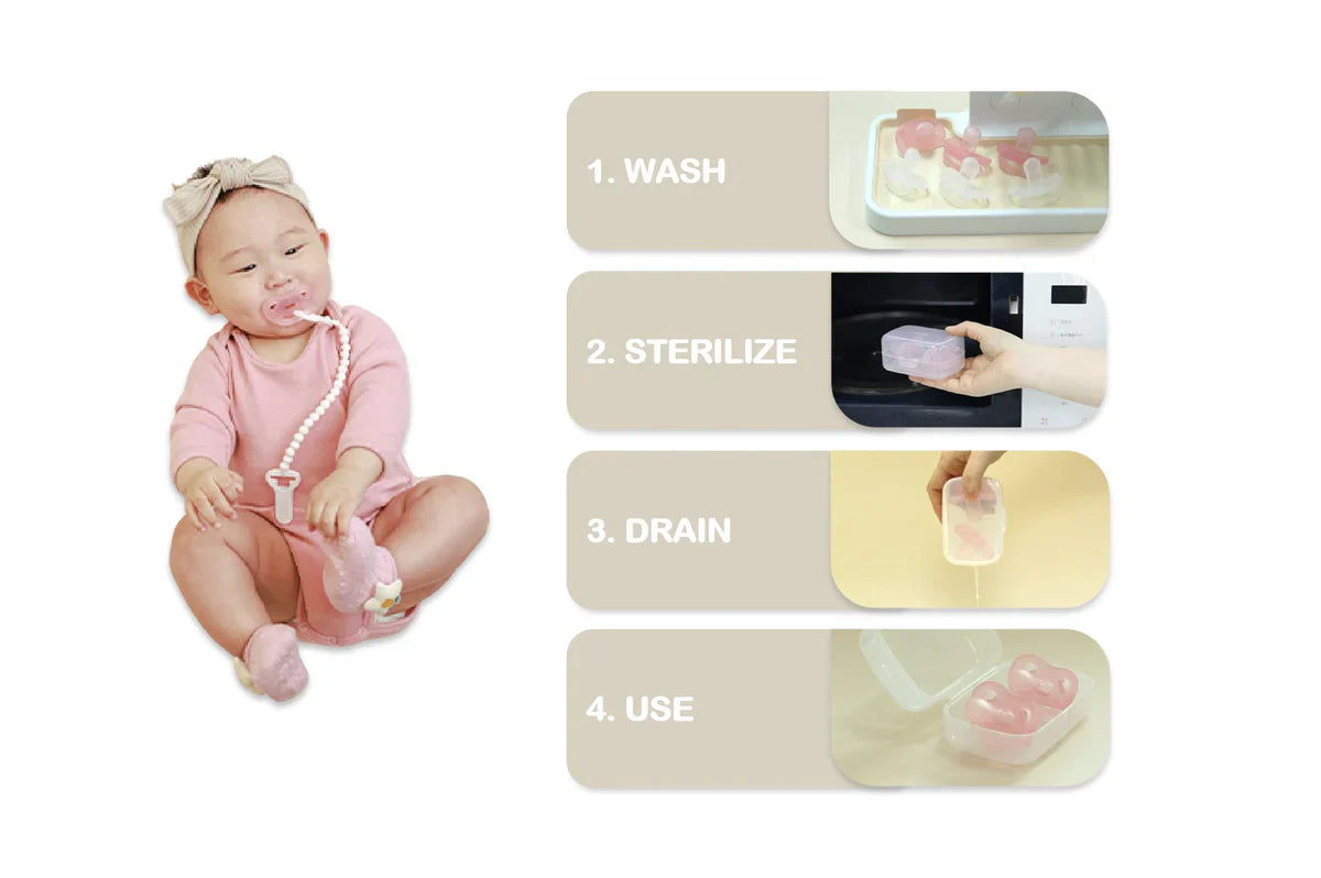Zubaida's Spectra Soft Silicone Pacifier With Sterilizer Friendly Case - Zubaidas Officialâ„¢