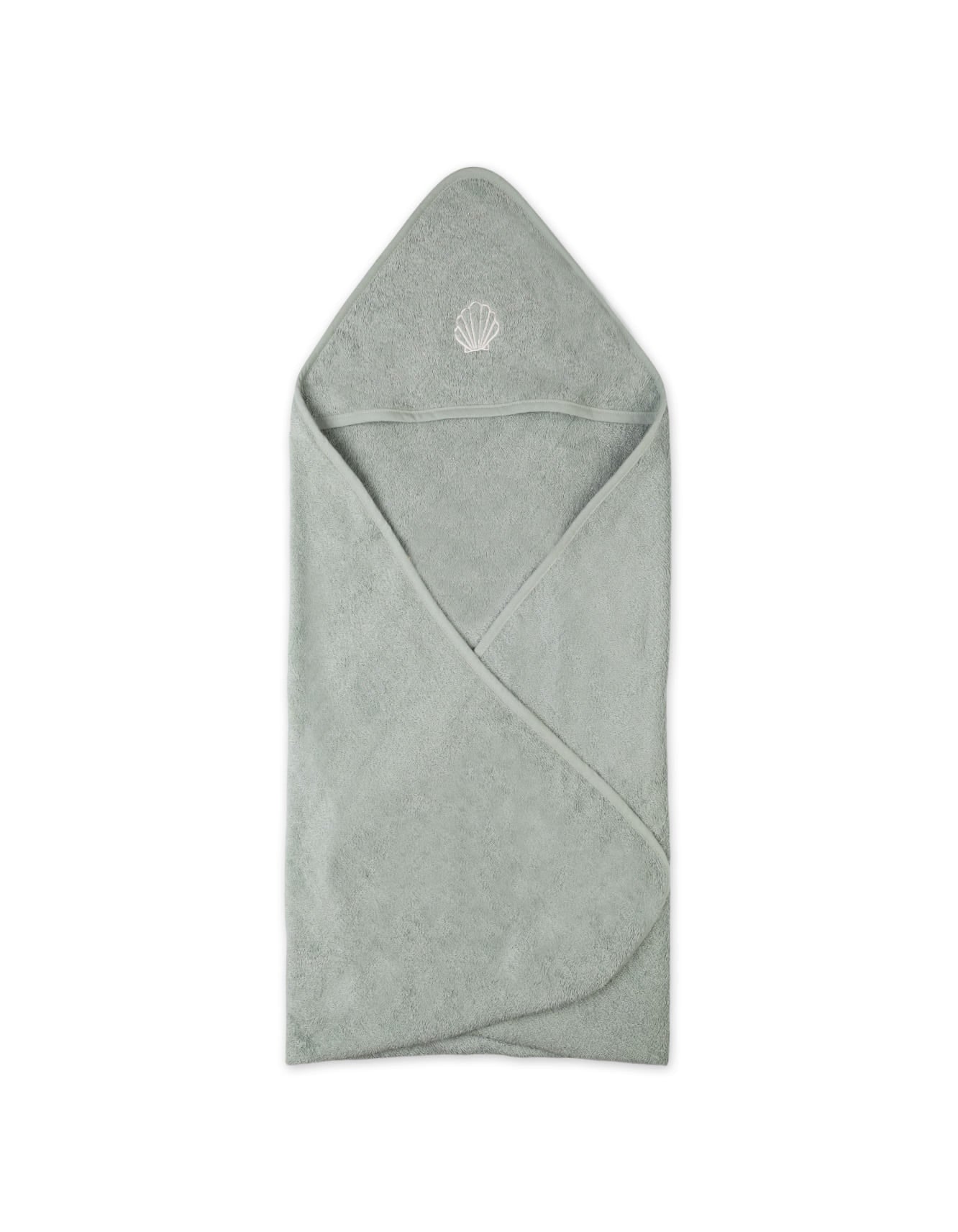 Baby Bath Towel Hooded Bambies Green at Zubaidas