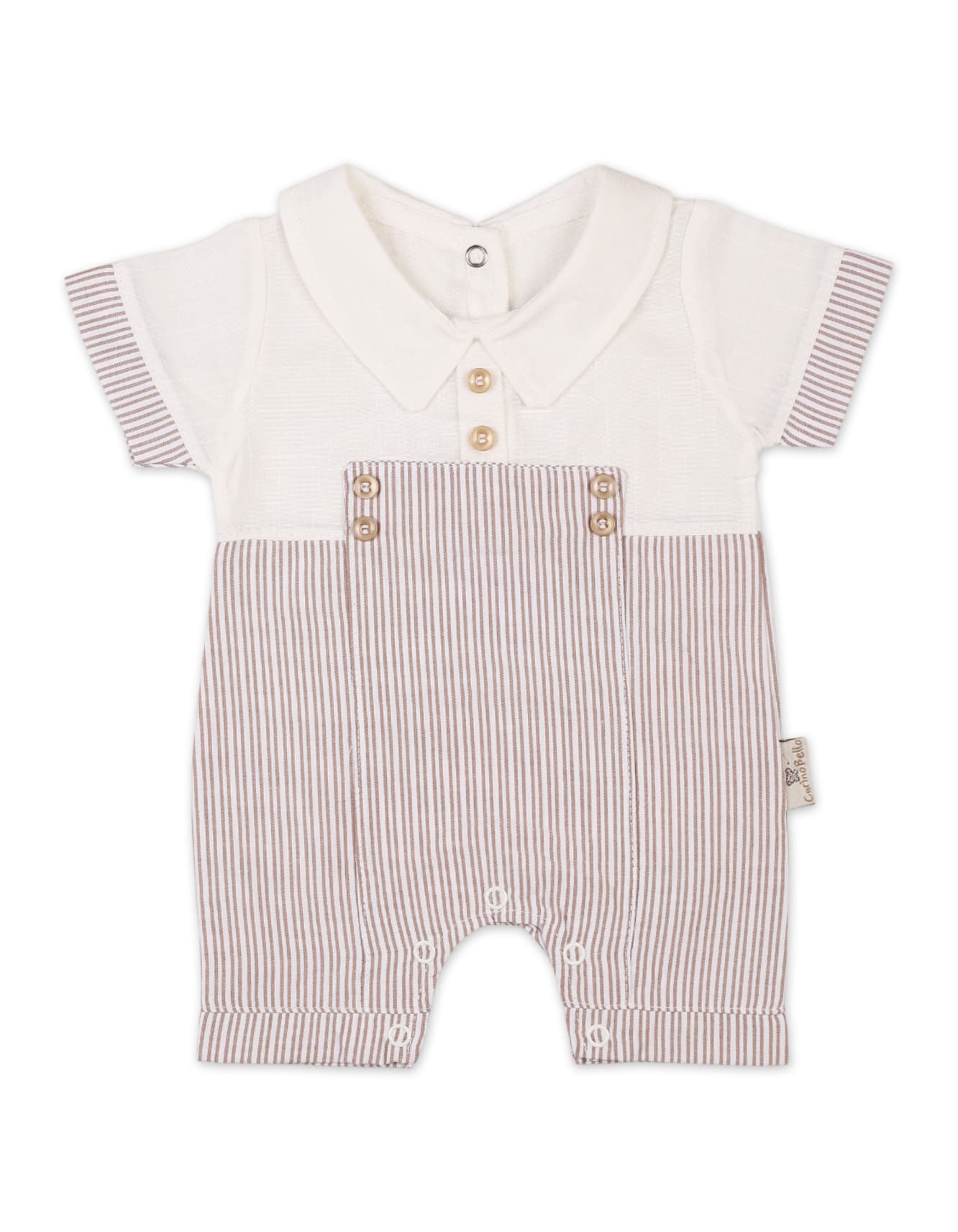 Baby Boys Romper Beige Premium Turkish Collection at Zubaidas