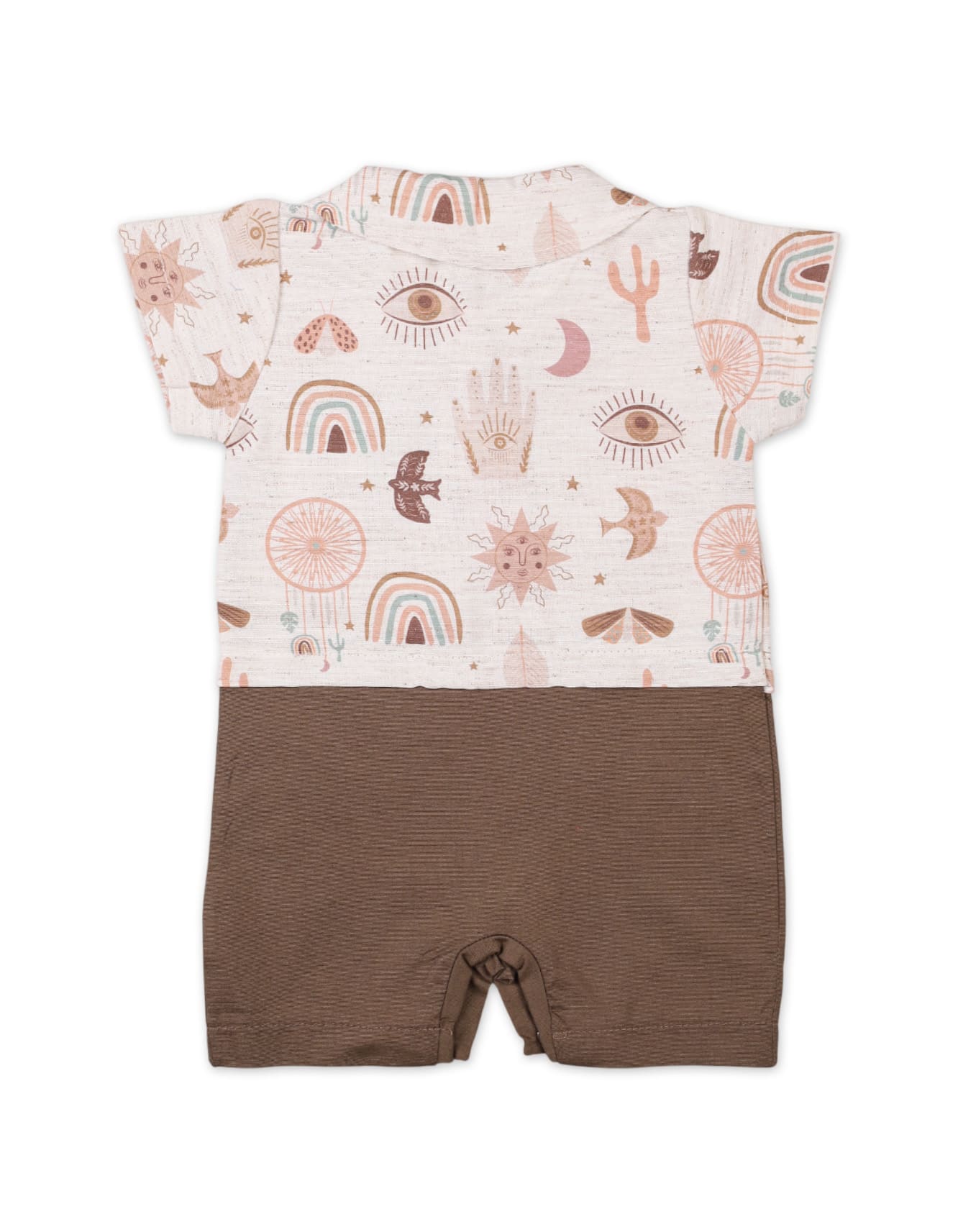 Baby Boys Summer Romper Brown Premium Turkish Collection at Zubaidas Official Pakistan