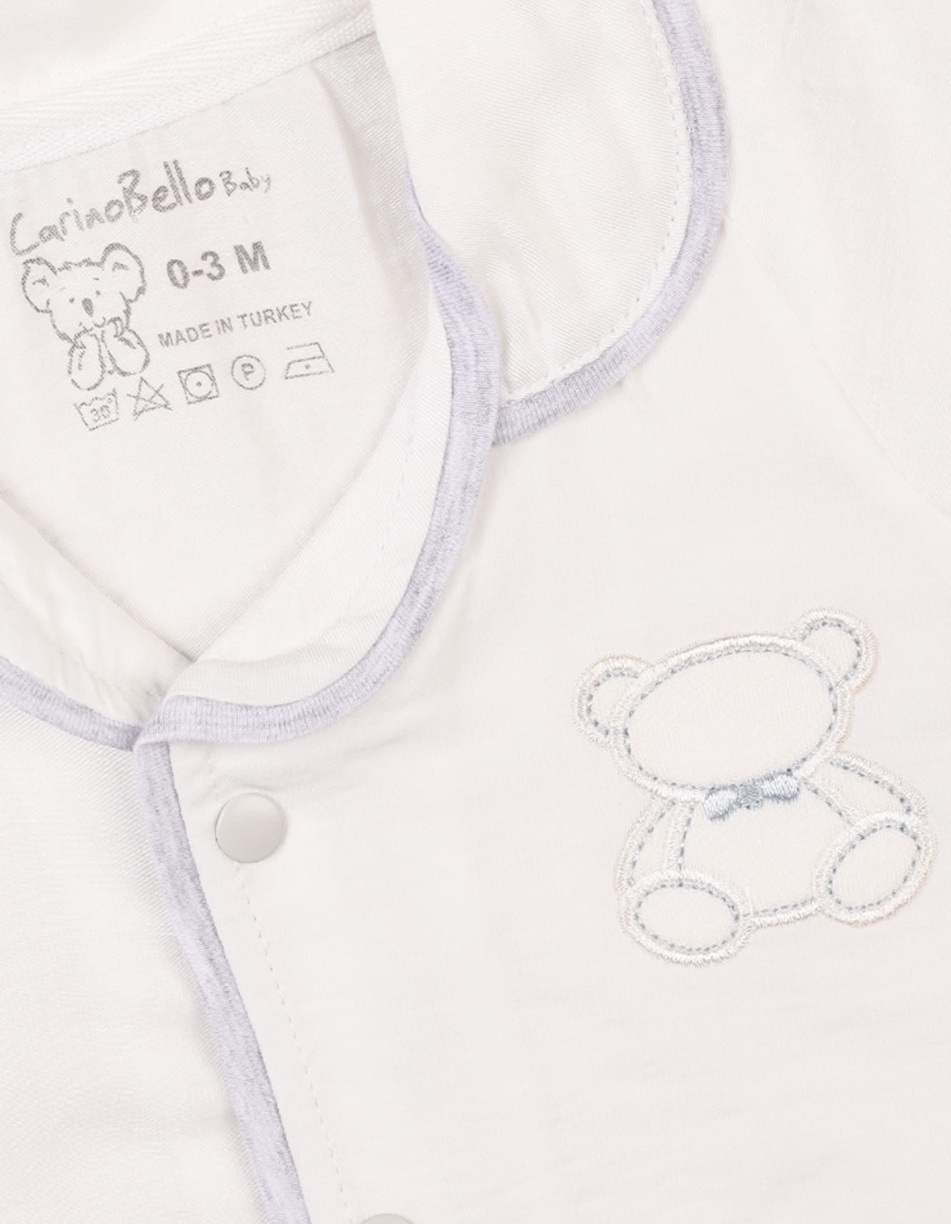 Baby Boys Summer Suit Grey and White Premium Turkish Collection at Zubaidas Online Pakistan