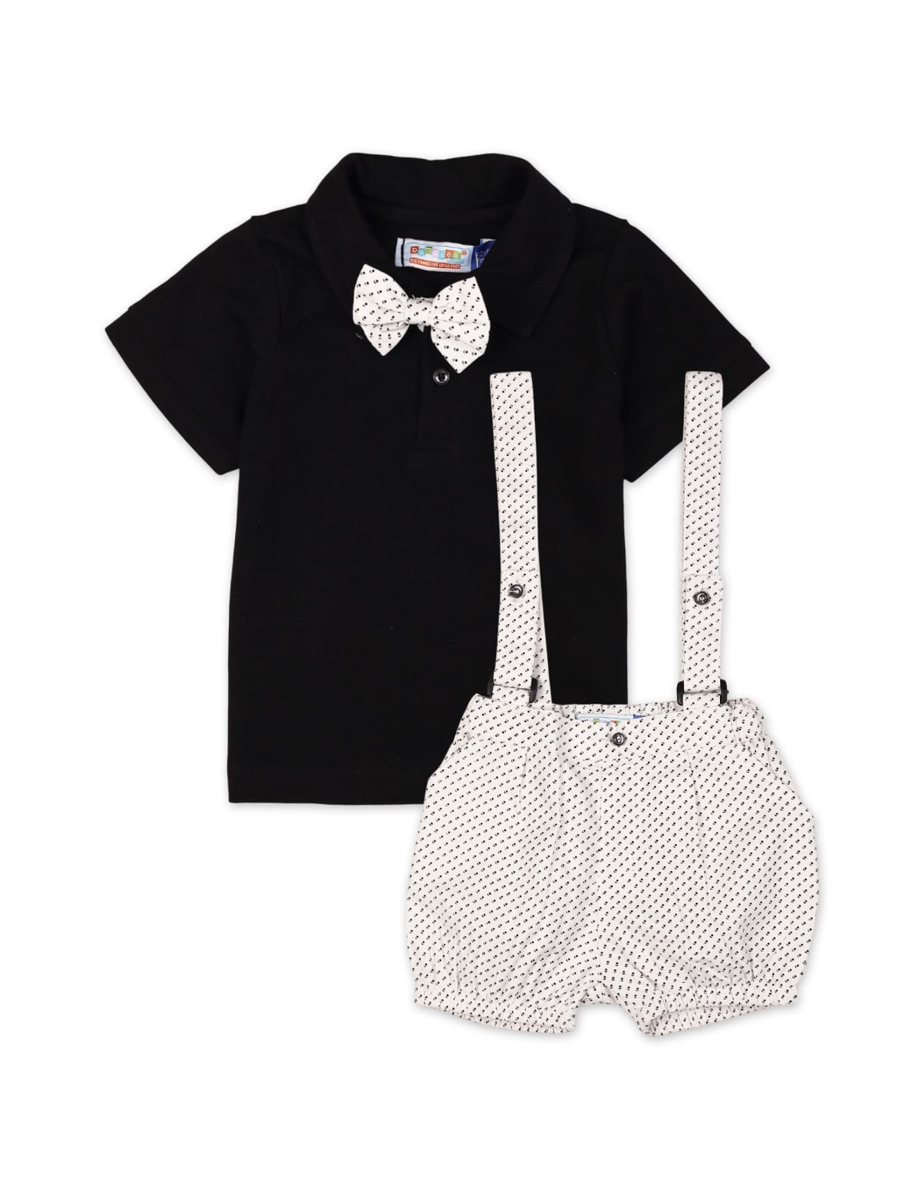 Baby Boys Dungaree Rompers BambiesÂ® White and Black&nbsp;at ZubaidasÂ® - Pakistanâ€™s No.&nbsp;1 and the most trusted baby and kids store for over 50 years. Shop Online. Nationwide Delivery. Best Prices.