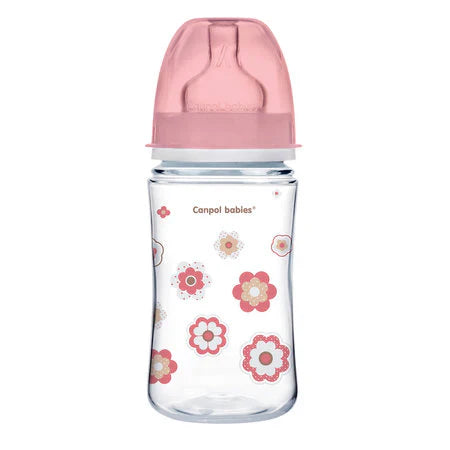 Canpol babies Easy start Anti colic Wide Neck Bottle 240 ML PP NEWBORN BABY pink 35/217 at Zubaidas Official™