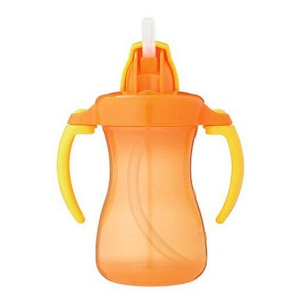 Zubaida's Pigeon Petite Straw Bottle 150Ml, Orange - D151