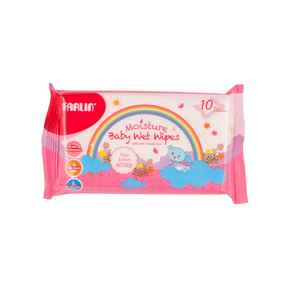 Zubaida's Farlin Wet Wipes Anti Rash Pk-10 - DT-004A - Zubaidas Officialâ„¢