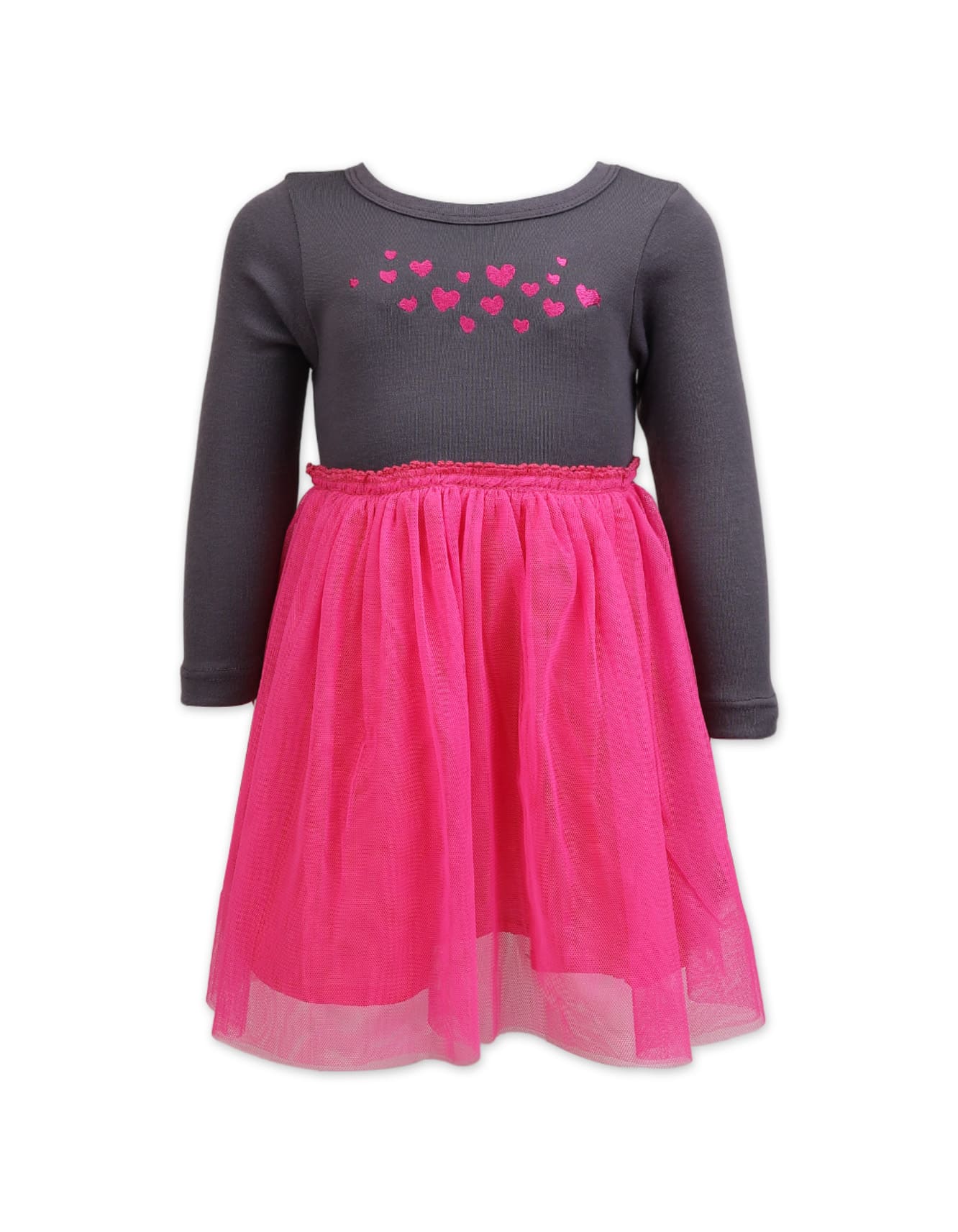Festive Dress Bambies Hearts Pink at Zubaidas
