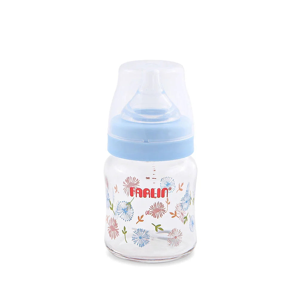 Zubaida's Farlin Wide-Neck Glass Feeding Bottle 120ml - AB-32005-B