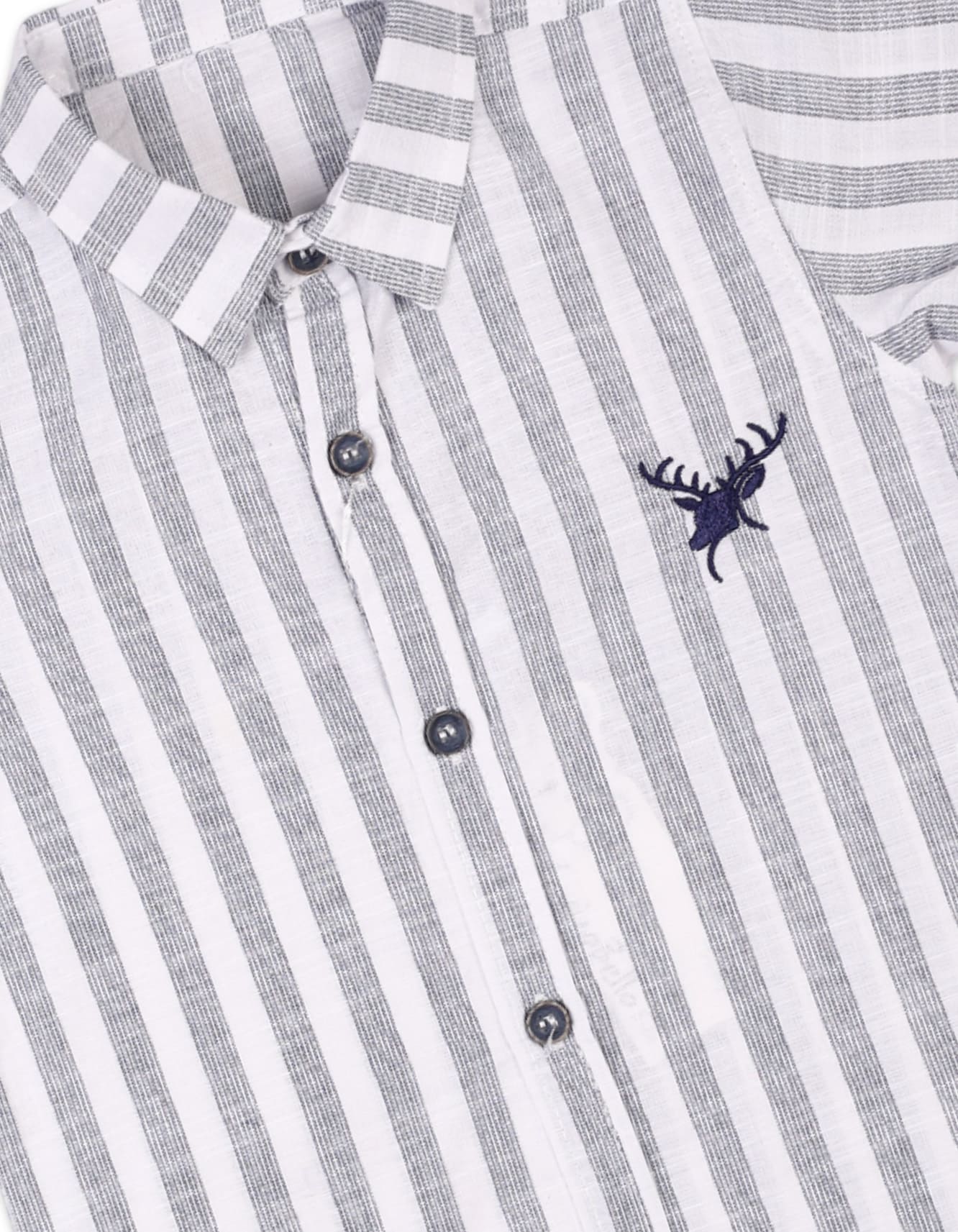 Infant Boys Summer Suit Grey Stripes Premium Turkish Collection at Zubaidas Online Pakistan