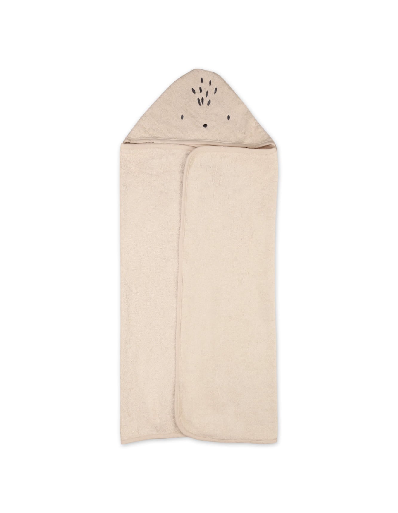 Newborn Bath Towel Hooded Bambies Beige at Zubaidas