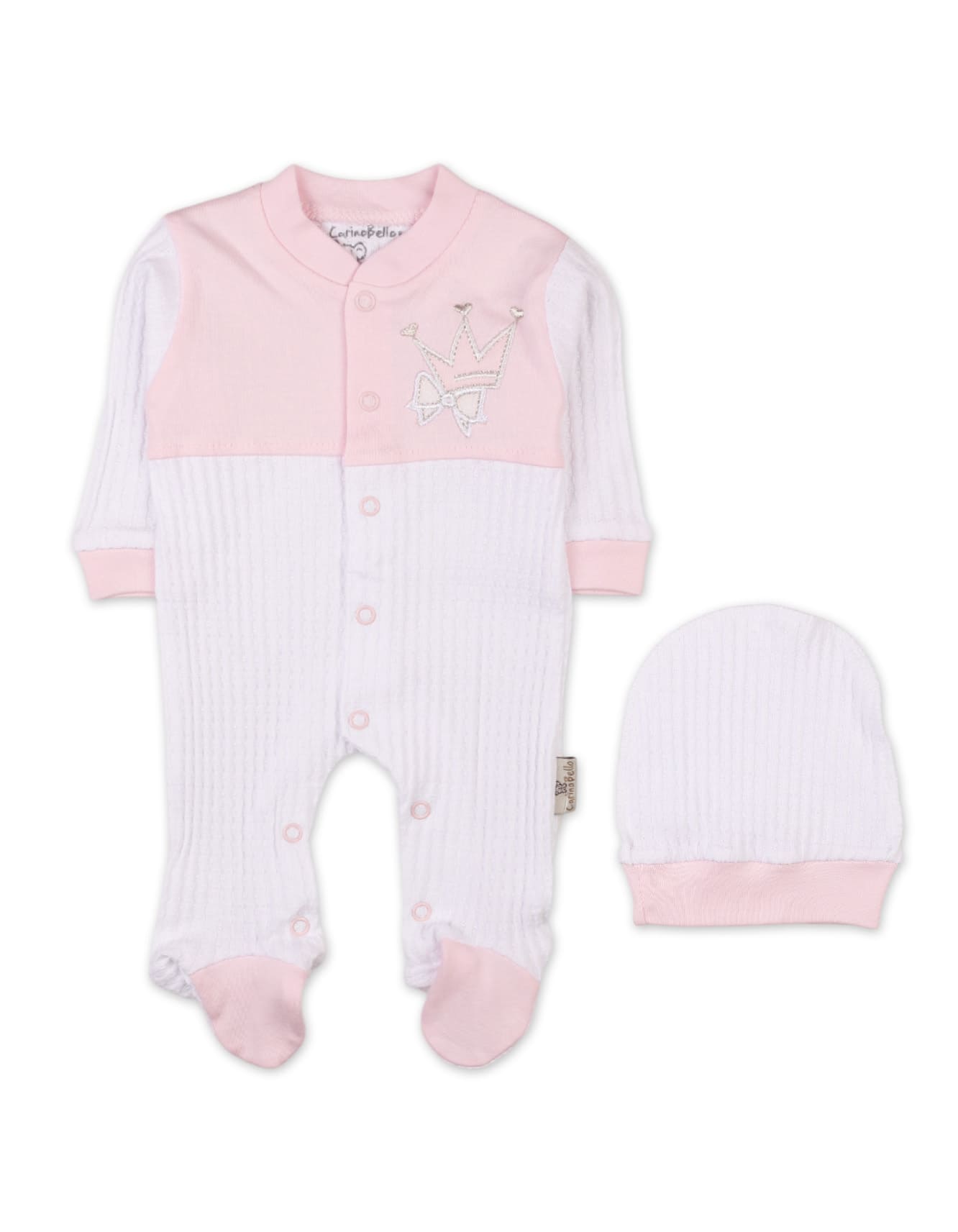 Newborn Romper With Cap Peach Premium Turkish Collection at Zubaidas