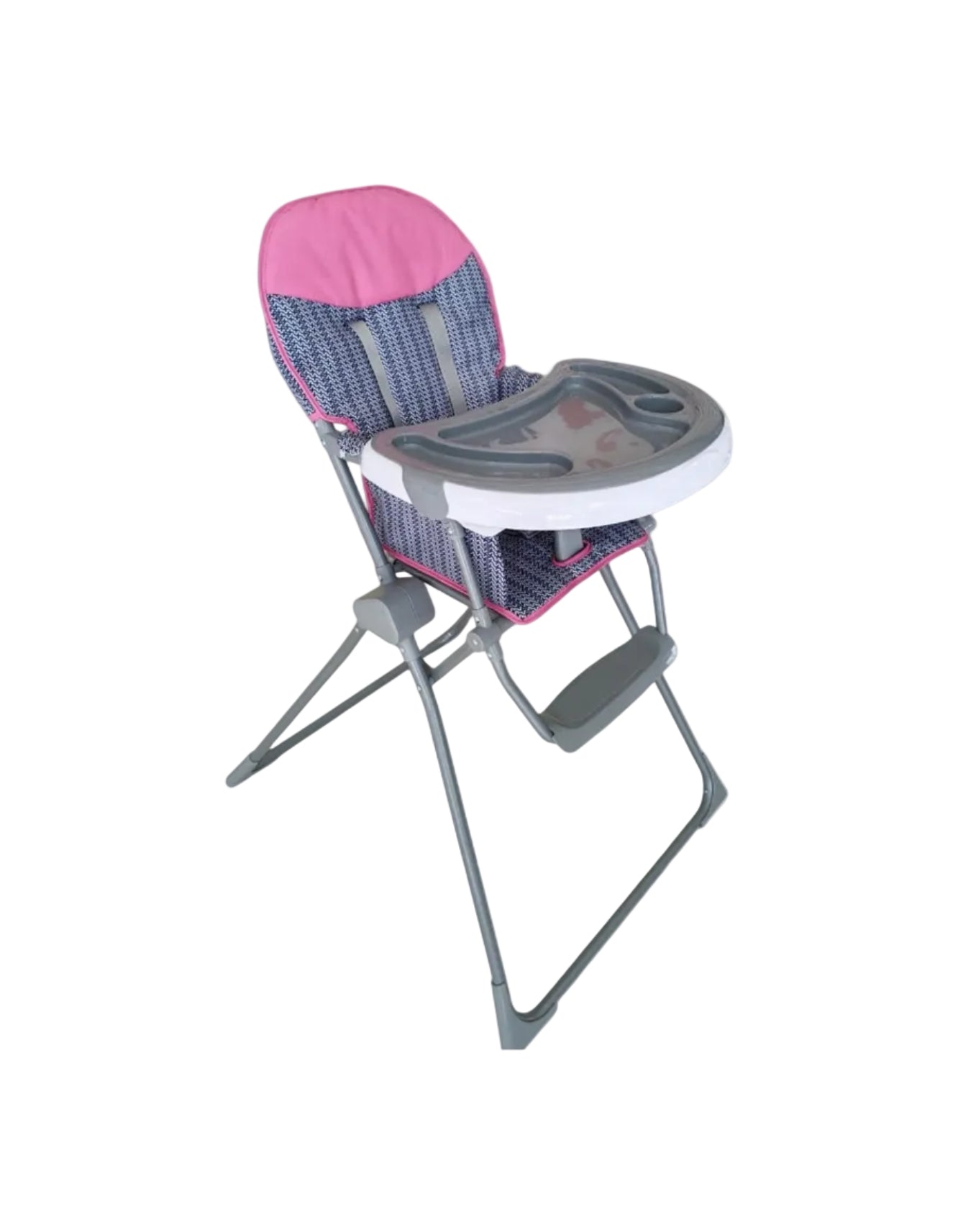 Zubaida's BambiesÂ® Stylish & Compact Folding Baby High Chair with Adjustable Tray and 5-Point Harness - Zubaidas Officialâ„¢
