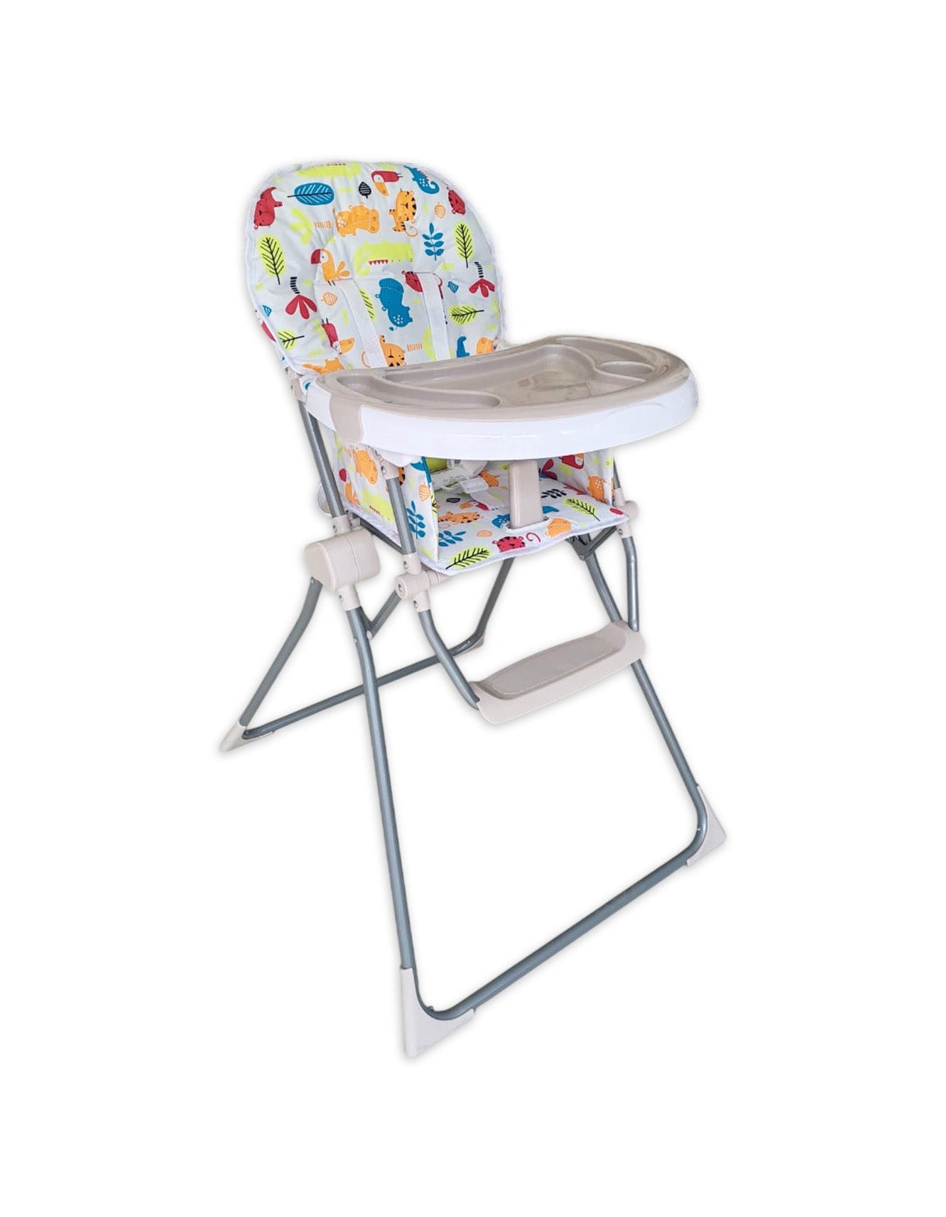 Zubaida's BambiesÂ® Stylish & Compact Folding Baby High Chair with Adjustable Tray and 5-Point Harness - Zubaidas Officialâ„¢