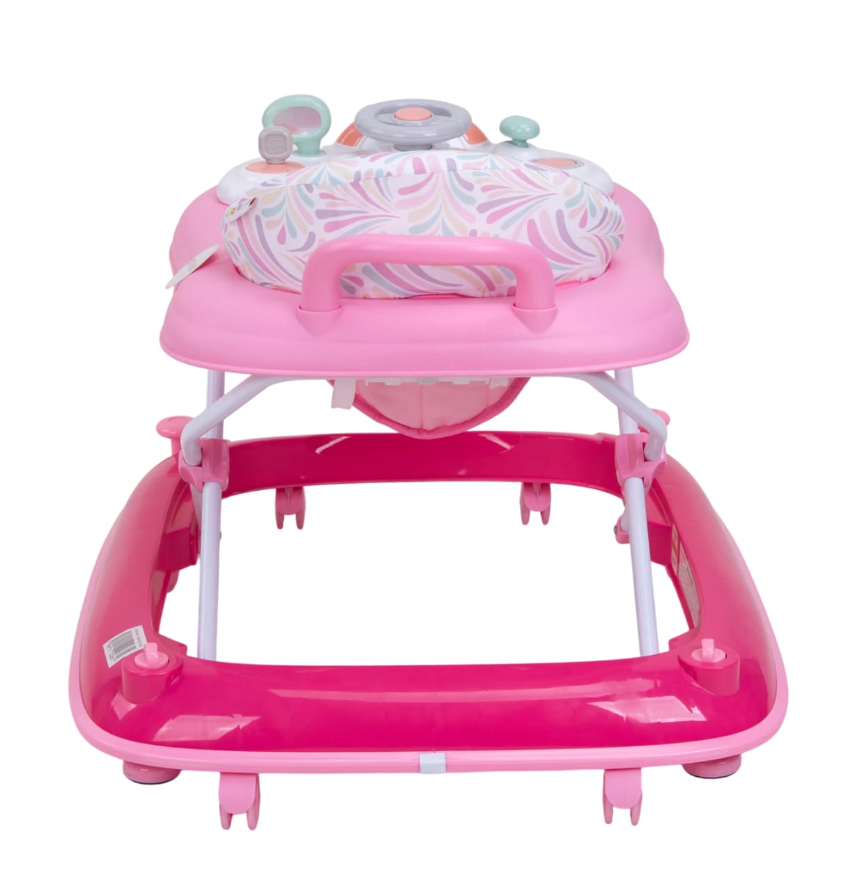 Zubaida's Deluxe Bambies® 4-in-1 Baby Walker with Detachable Activity Tray, Push-Behind, Padded Seat and Feeding Tray Functions