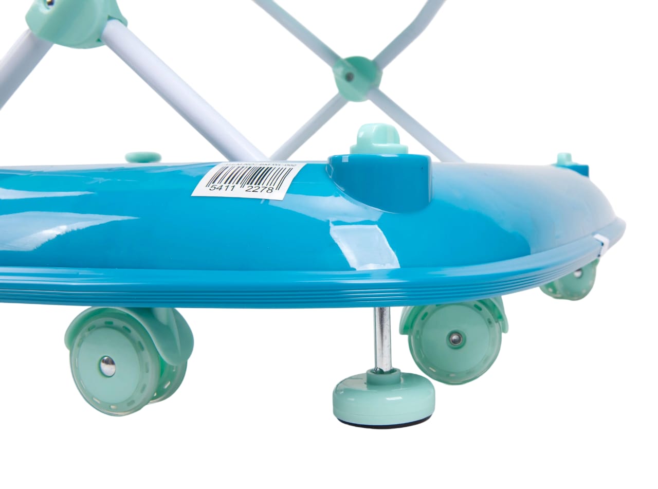 Zubaida's Deluxe Bambies® 4-in-1 Baby Walker with Detachable Activity Tray, Push-Behind, Padded Seat and Feeding Tray Functions