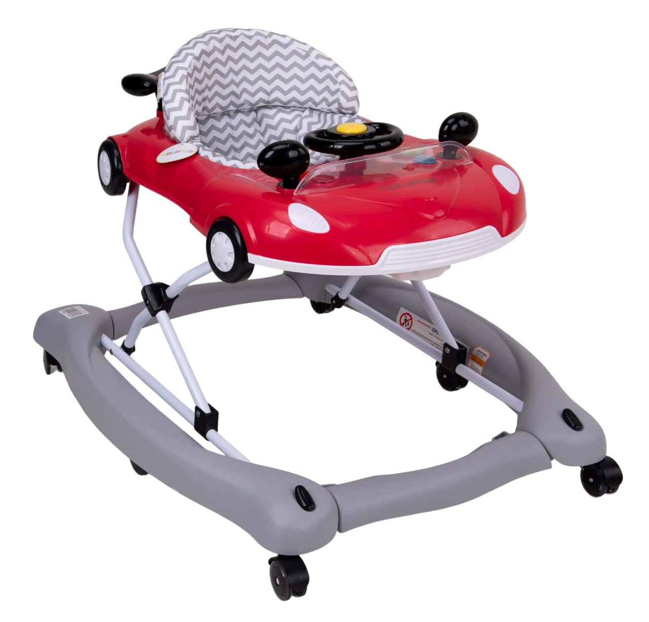 Zubaida's Ultimate Premium Bambies® 5-in-1 Baby Walker with Detachable Activity Tray, Rocker, Push-Behind, Padded Seat and Feeding Tray Functions