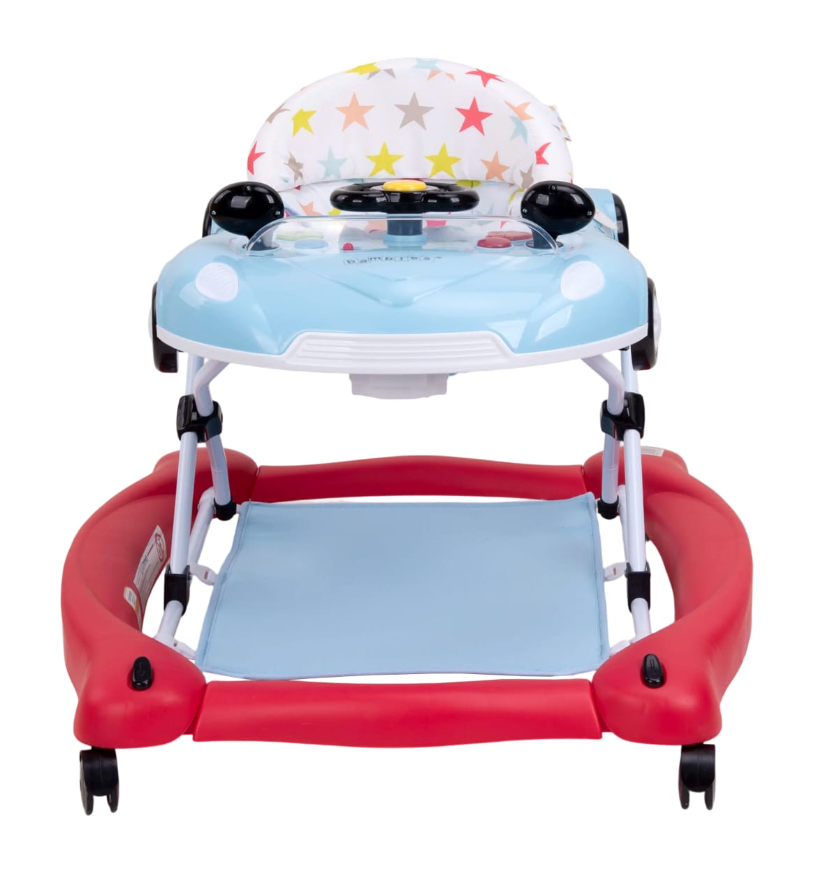 Zubaida's Ultimate Premium Bambies® 5-in-1 Baby Walker with Detachable Activity Tray, Rocker, Push-Behind, Padded Seat and Feeding Tray Functions