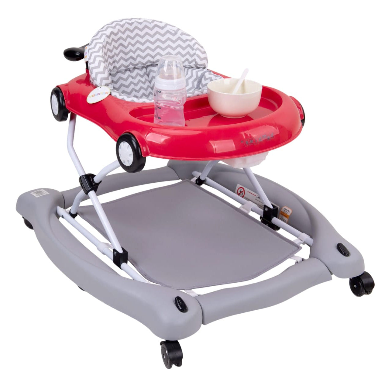 Zubaida's Ultimate Premium Bambies® 5-in-1 Baby Walker with Detachable Activity Tray, Rocker, Push-Behind, Padded Seat and Feeding Tray Functions