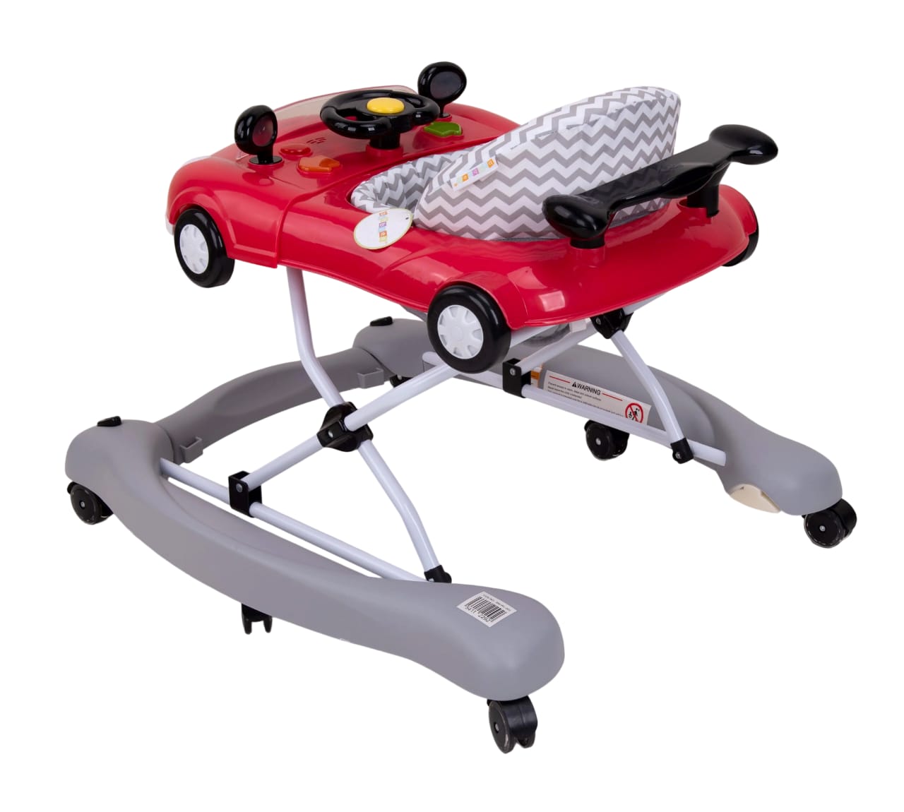 Zubaida's Ultimate Premium Bambies® 5-in-1 Baby Walker with Detachable Activity Tray, Rocker, Push-Behind, Padded Seat and Feeding Tray Functions