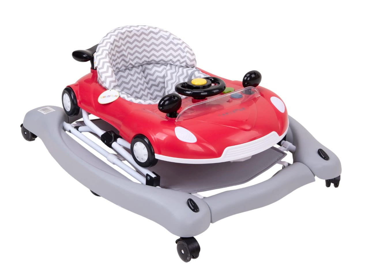 Zubaida's Ultimate Premium Bambies® 5-in-1 Baby Walker with Detachable Activity Tray, Rocker, Push-Behind, Padded Seat and Feeding Tray Functions