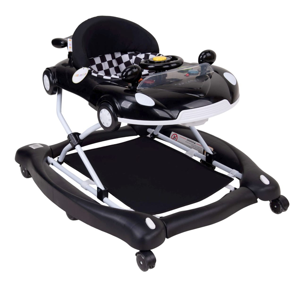 Zubaida's Ultimate Premium Bambies® 5-in-1 Baby Walker with Detachable Activity Tray, Rocker, Push-Behind, Padded Seat and Feeding Tray Functions
