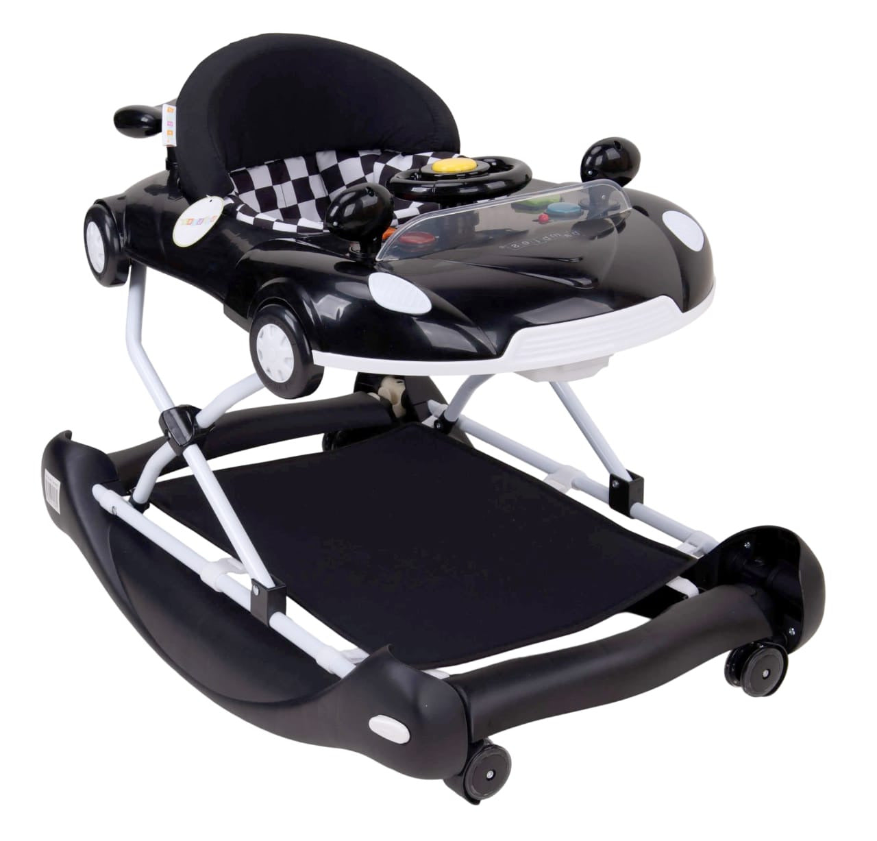 Zubaida's Ultimate Premium Bambies® 5-in-1 Baby Walker with Detachable Activity Tray, Rocker, Push-Behind, Padded Seat and Feeding Tray Functions