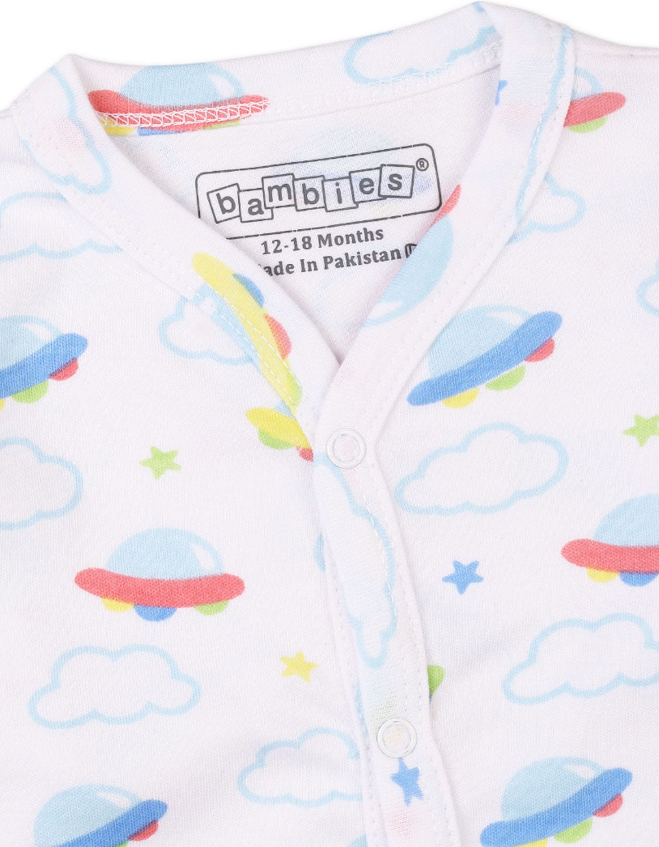Baby Boys Sleepwear Bambies Space Print at Zubaidas Official Pakistan