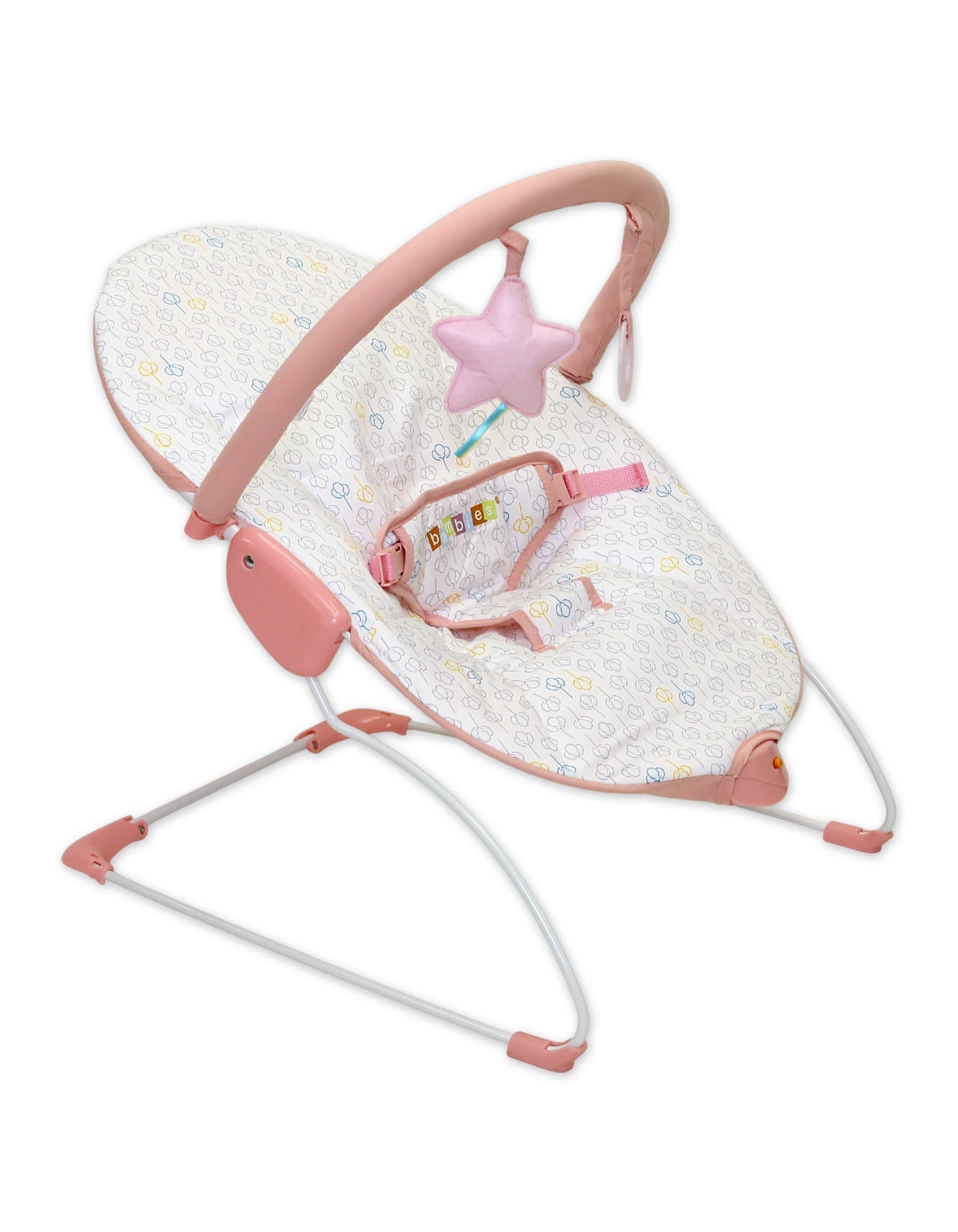 Baby Bouncer Bambies with Vibrations Pink IiI at Zubaidas