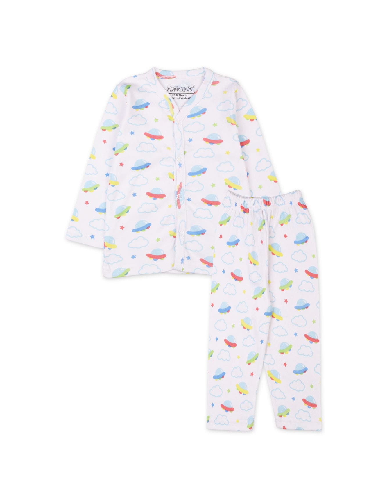 Baby Boys Night Suits Bambies Space Print at Zubaidas