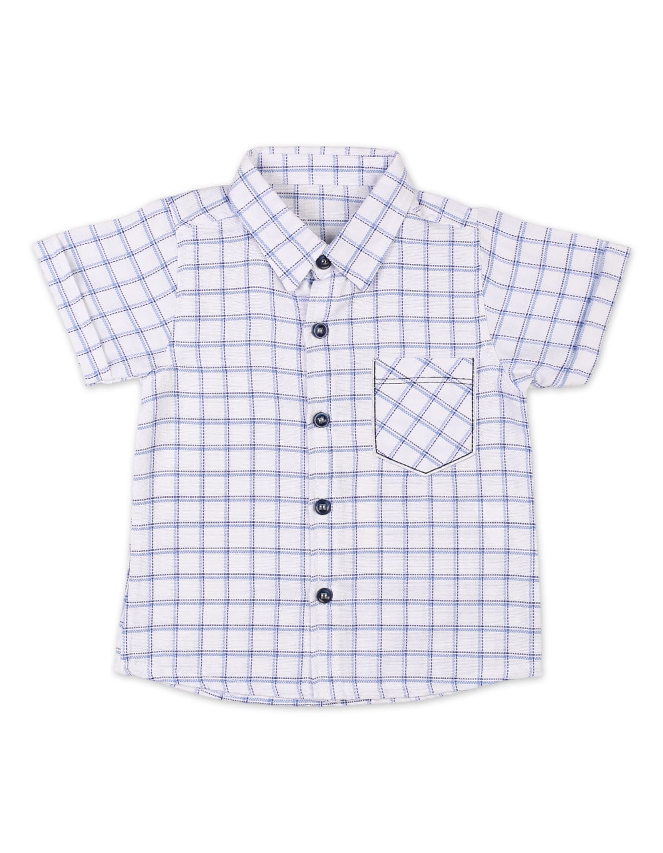 Baby Boys Summer Suit Check Blue Premium Turkish Collection at Zubaidas Best Online Baby store in Pakistan