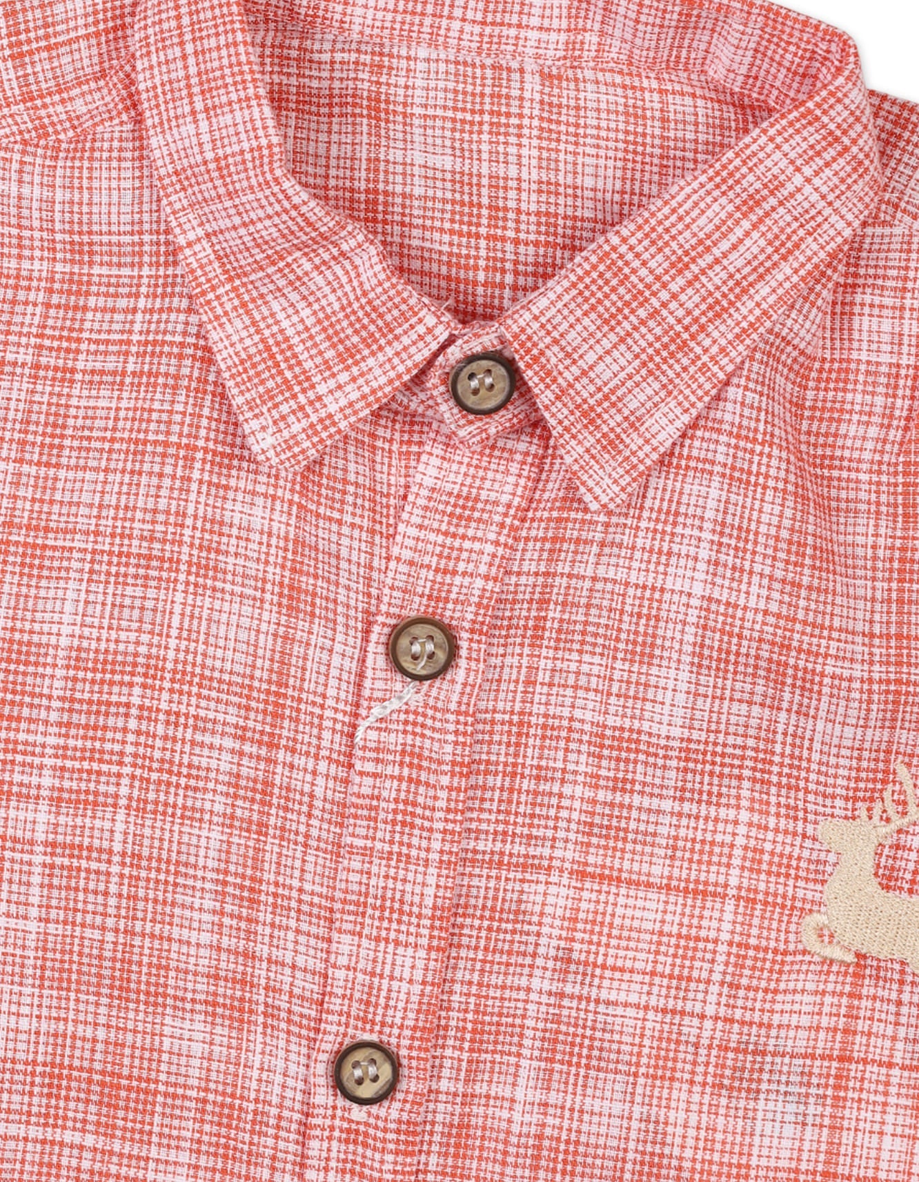 Baby Boys Summer Suit Orange Beige Premium Turkish Collection at Zubaidas Online Pakistan