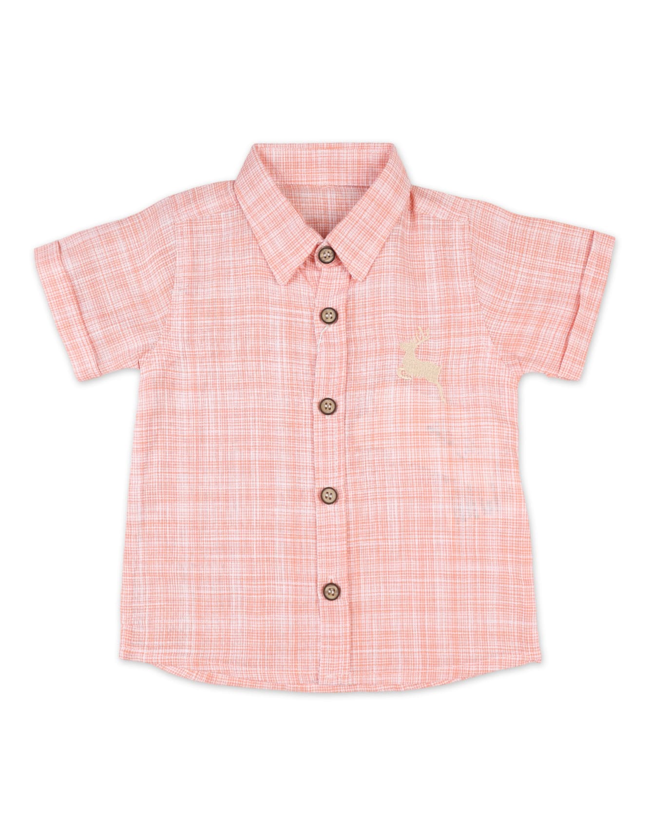 Baby Boys Summer Suit Peach Beige Premium Turkish Collection at Zubaidas Official Pakistan