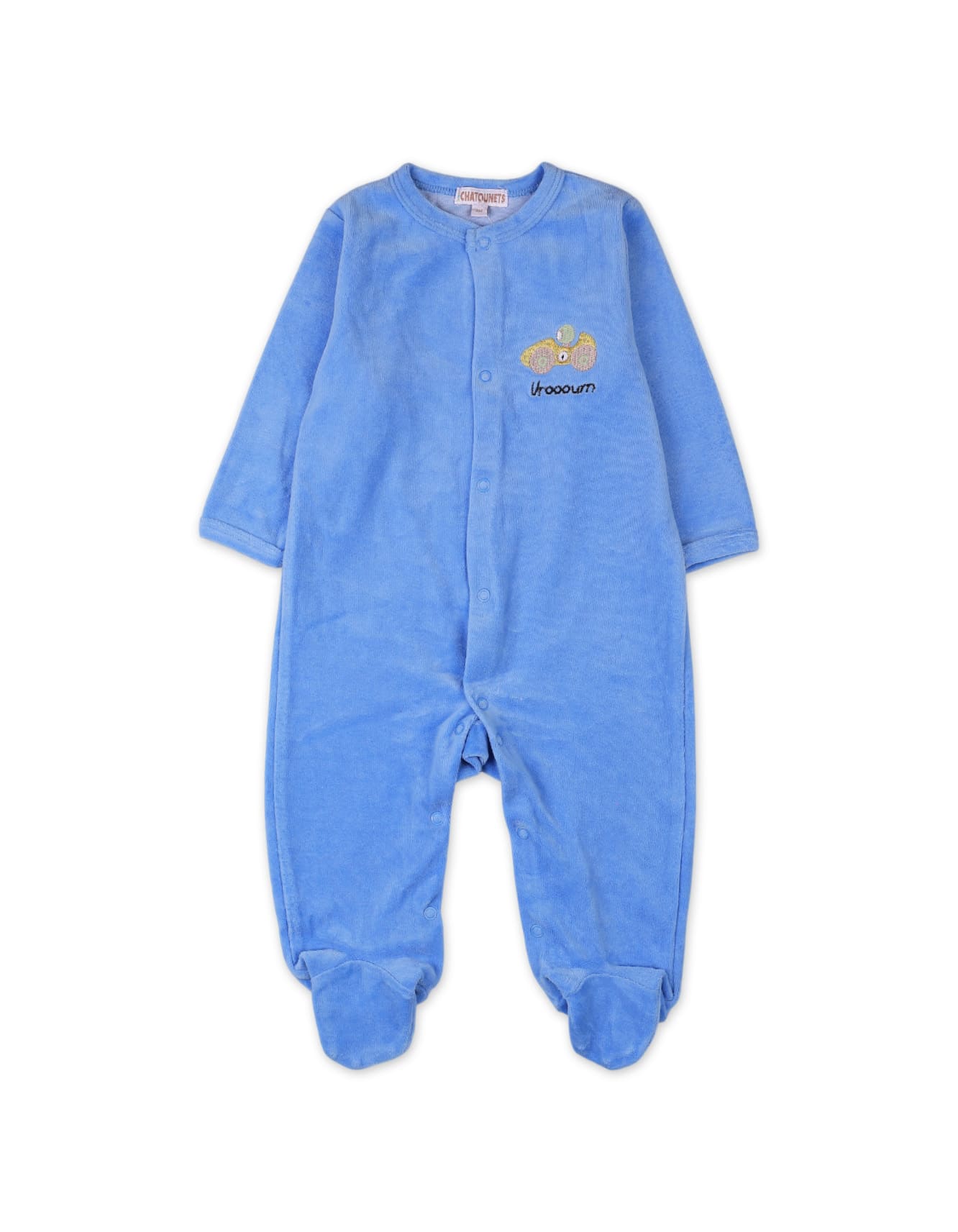 Baby Boys Winter Sleepsuits Bambies Footed Blue at Zubaidas