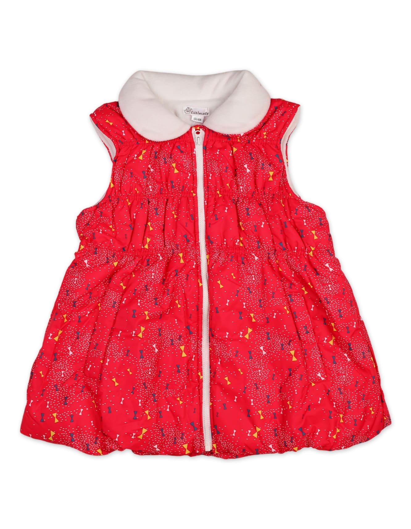 Baby Girls Padded Jackets Bambies Sleeveless Red at Zubaidas